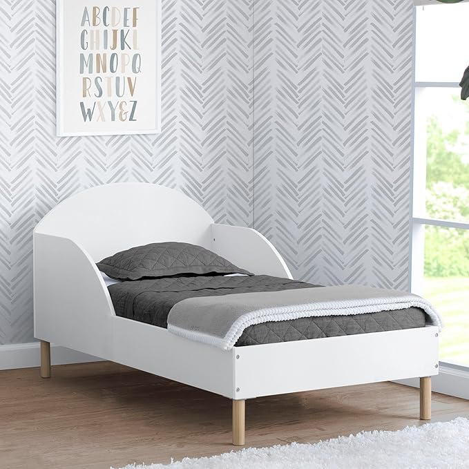 Cama Toddler Delta Children Reese - Bianca White Certificada Greenguard Gold miniatura 2