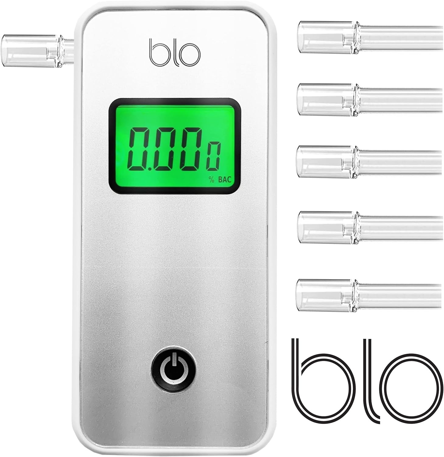 Etilometro Portatile Alcol Test Etilometro Digitale Professionale Overmax AD-06 - Sensore Elettrochimico, Precisione 0.05‰, Con 10 Boccagli Misuratore Alcol Platino Overmax AD-06 Boccagli