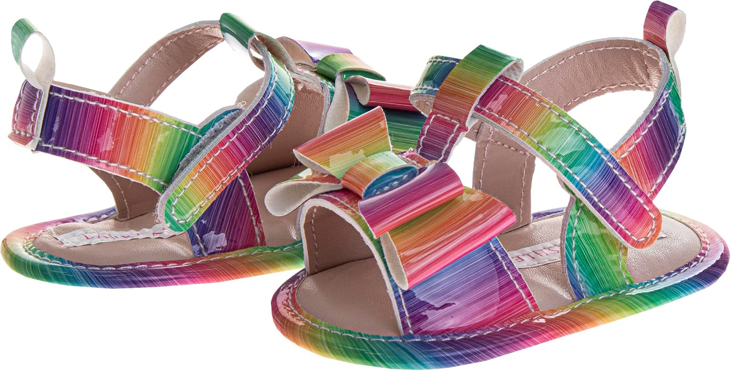 Josmo Baby Lightweight Sandals - Girls NewBorn SlipOn (Size 2-4 Infant)