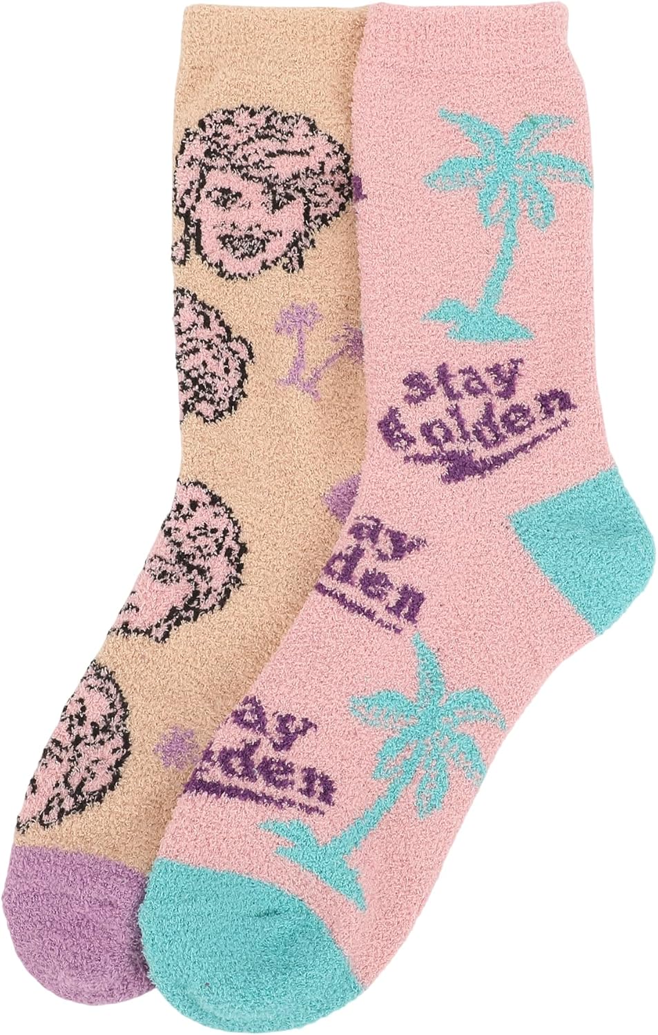 Bioworld Golden Girls Stay Golden Womens Chenille Cozy Crew Socks - Image 3