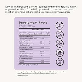 WellPath Soothe Cortisol Manager - Cortisol Supplements for Women with KSM-66 Ashwagandha & L-Theanine - Stress Support, Detox - 11-in-1 Complex, Vegan, Made in USA, Non-GMO, 60 Ct