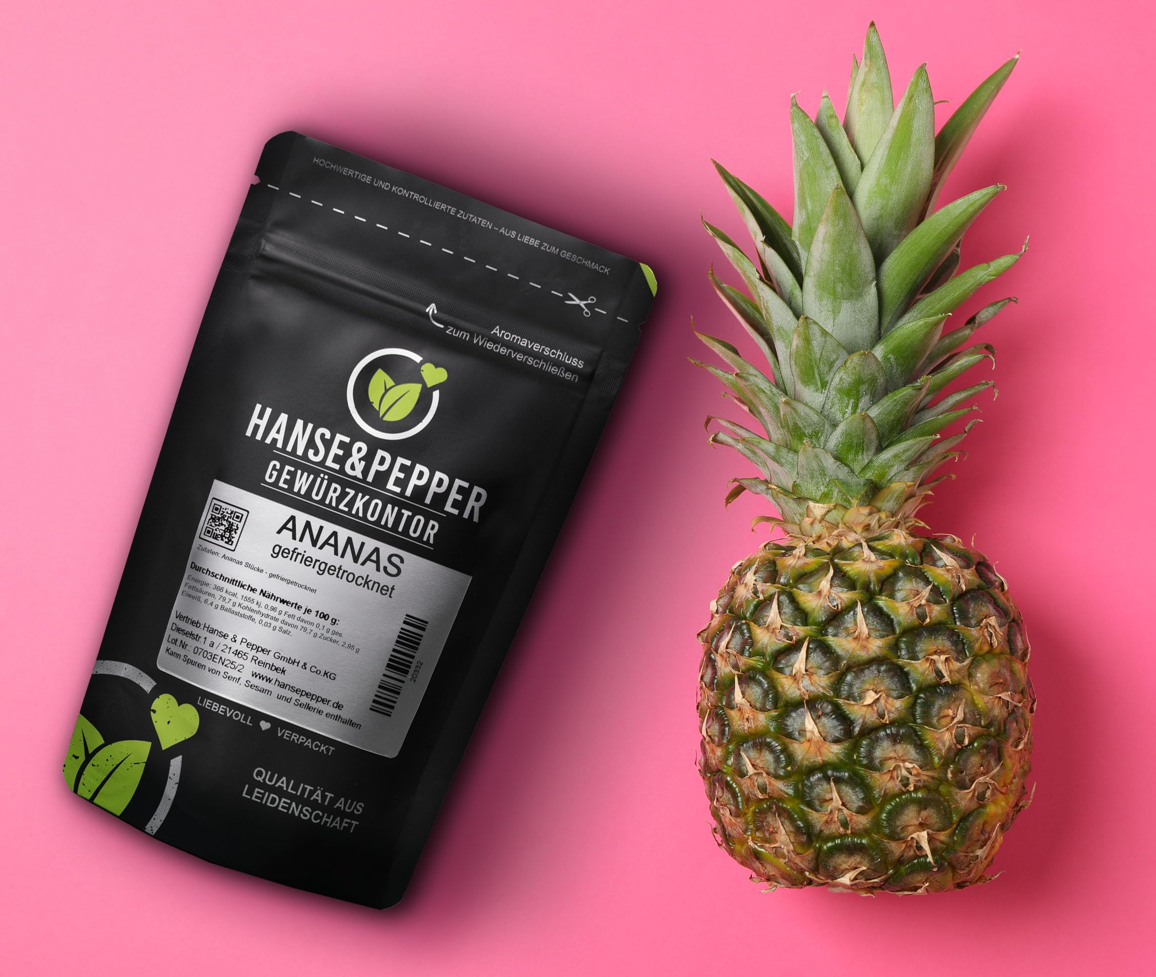 1kg Ananas Stücke gefriergetrocknet Ananas Bits ganze Früchte Trockenfrüchte