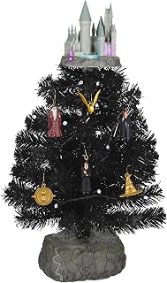 Hallmark Keepsake Christmas Ornament 2022, Miniature Harry Potter The Wizarding World Mini Set with Tabletop Tree Set