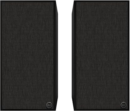 Klipsch The Nines Aktif Hoparlör (Çift) - Titanyum LTS Havalandırmalı Tweeter, Bluetooth Kablosuz Bağlantı, Yüksek Çözünürlüklü Ses, Dinamik Bass Ekolayzırı, Siyah