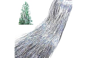 2000 Strands Christmas Tree Tinsel Strands for Christmas Xmas Party Wedding Decorations