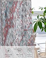 Vista 10 de Cortinas traslúcidas de Navidad de 63 pulgadas de largo, juego de 2 paneles de cortinas para cocina, dormitorio, sala de estar, pasillo, puerta