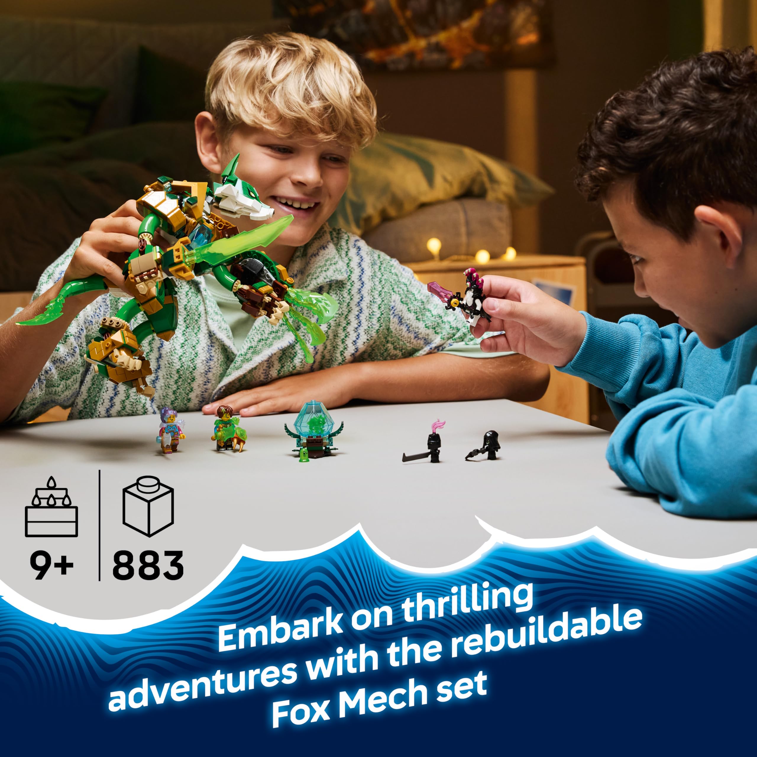 LEGO DREAMZzz 2in1 Fox Guardian Mech Toy, Action Figure Transforms into a Fox Warrior - Image 2