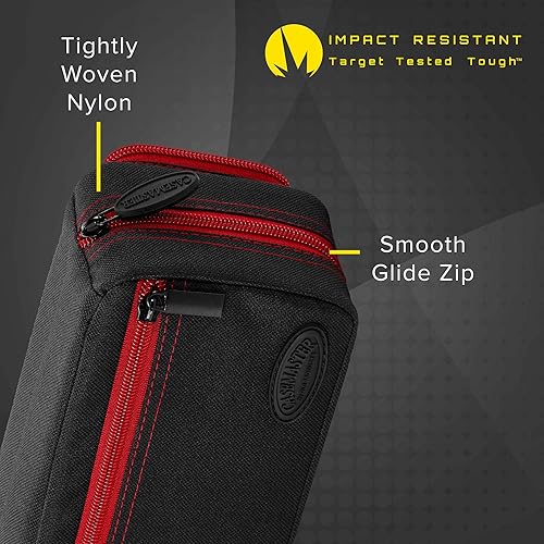 Miniatura 22 de Casemaster Plazma Pro - Estuche para 6 dardos suaves y de punta de acero, cuenta con gran bolsillo frontal para dispositivos móviles, tubos