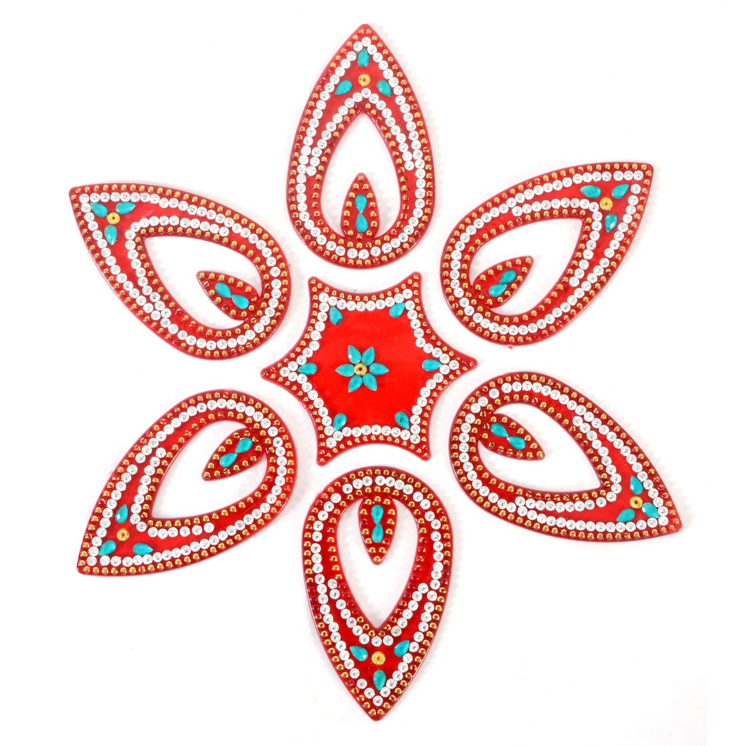 Amba Handicraft Rangoli/Home Decor/Diwali/Gift for Home/Interior Handcrafted/Floor Stickers/Wall Stickers/Wall Decoration/Floor Decoration/New Year Gift/Party. Rangoli 170