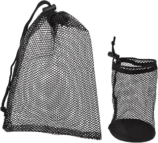 Mipcase 2pcs Golf Accessories Net Bag Large Storage Pouch for Balls Golf Balls Table Tennis Baseballs Badminton Mesh Easy to Carry Store