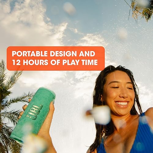Miniatura 3 de JBL Flip 6 - Altavoz Bluetooth portátil, potente sonido y graves profundos, IPX7 impermeable, 12 horas de tiempo de reproducción, JBL PartyBoost