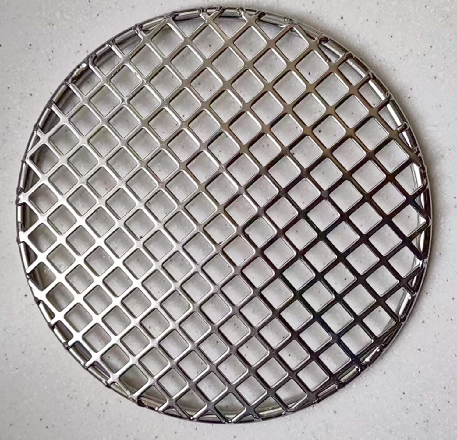 YongDerDer 食品級304ステンレス焼き網 バーベキュー 網 丸網 焼肉 網 キャンプ 鉄板 網厚くする 8mm穴径 2 m