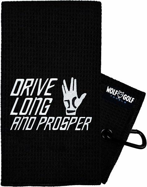 Wolf Golf Towels Toalla divertida bordada