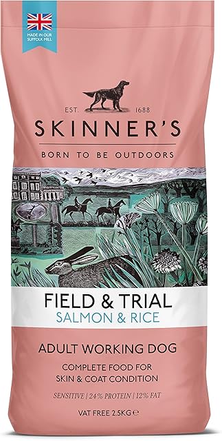 Skinner's Field & Trial Complete Dry Adult Working Dog Food Salmon and Rice, 2.5 kg