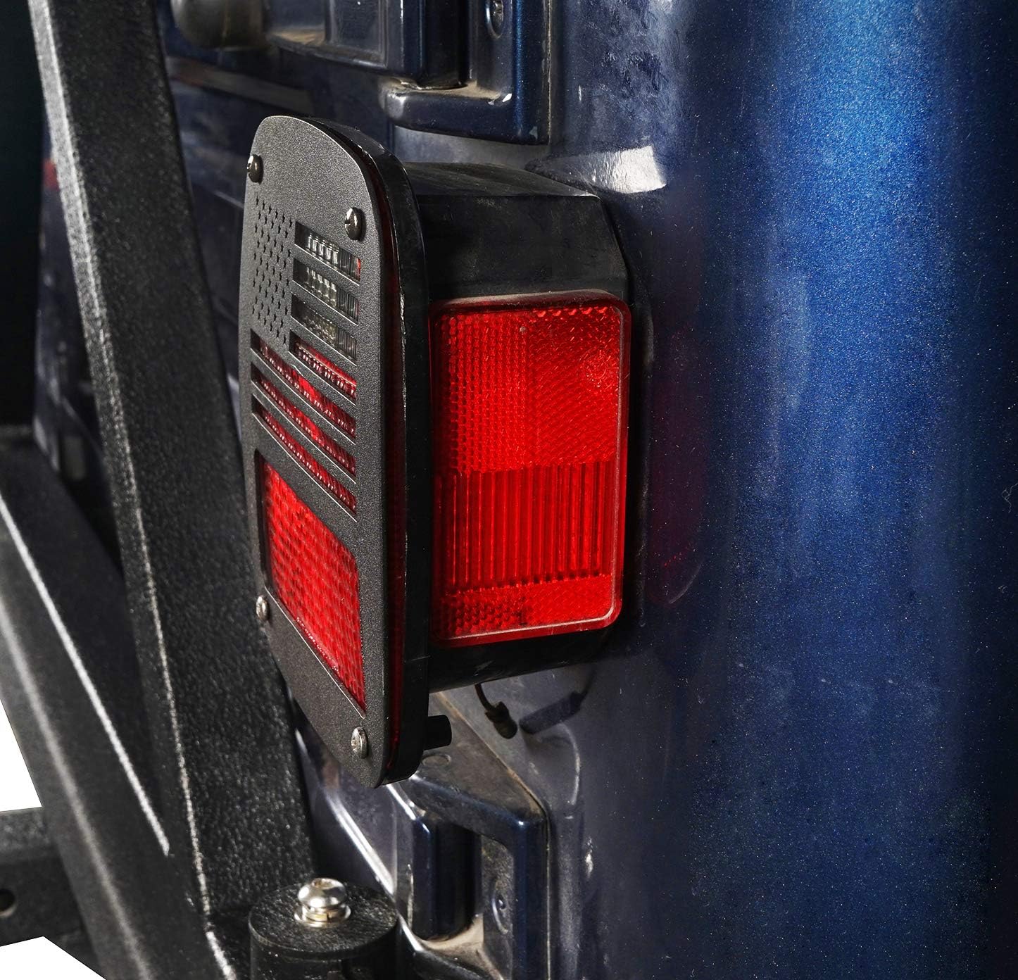 Hooke Road for Jeep Wrangler TJ Tail Light Covers Taillight Guards Compatible with Jeep TJ Wrangler 1997-2006