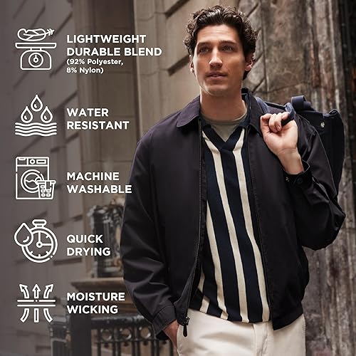 Miniatura 6 de London Fog Chaqueta de golf con cierre frontal para hombre Auburn (tallas regular y grande)