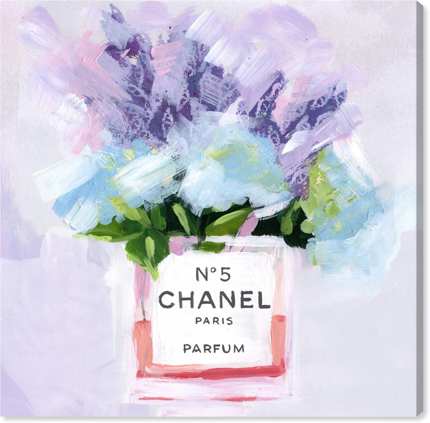 Oliver Gal 'Paris N5' Purple Floral and Botanical Wall Art Print