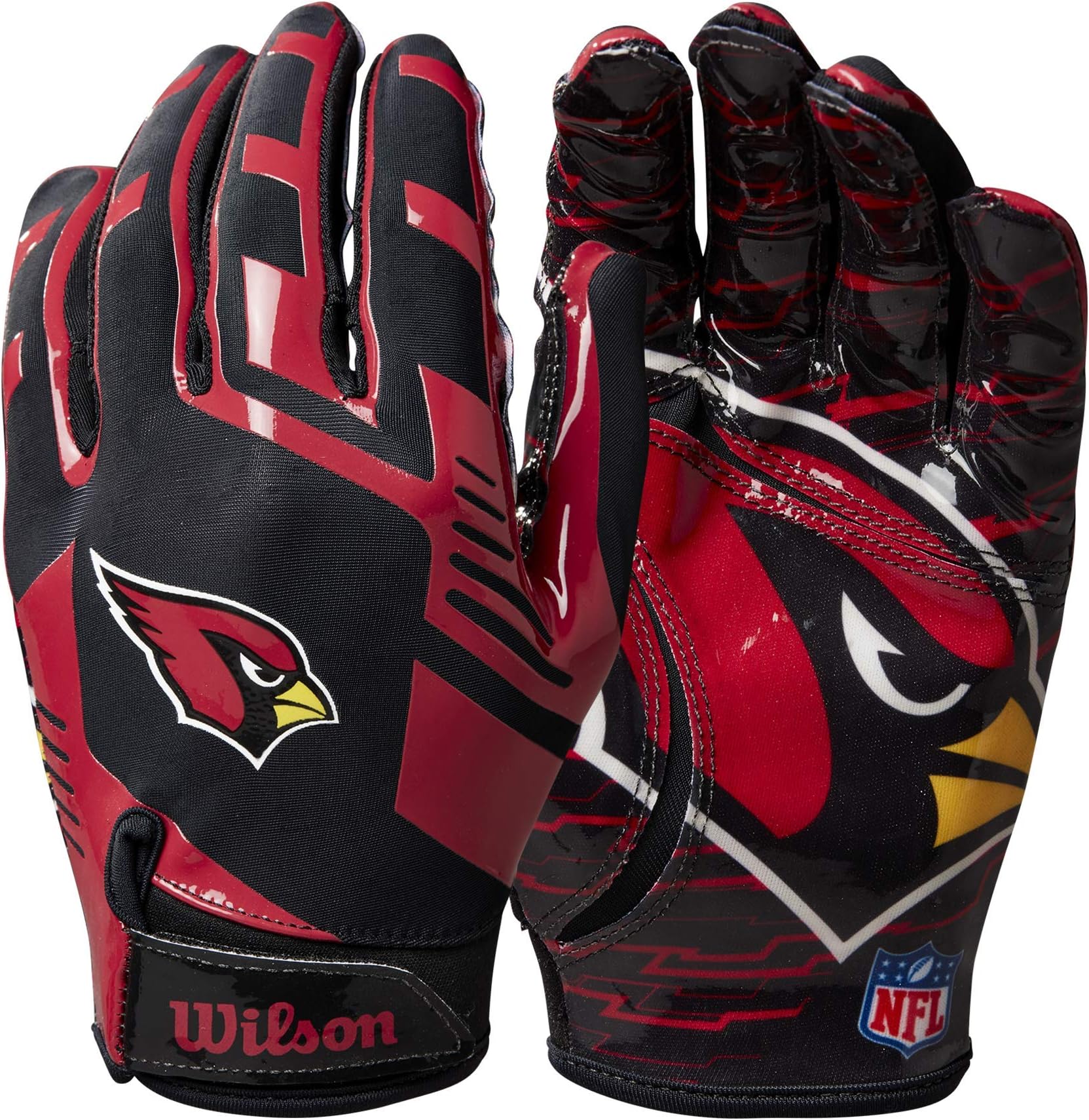 NFL Team Logo Stretch Fit Receiver Gloves - Adult and Youth Sizes