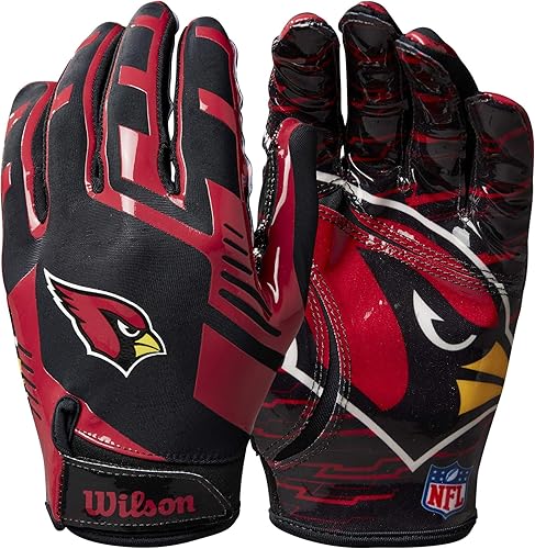 Miniatura 30 de WILSON NFL Guantes de fútbol americano con ajuste elástico, para jóvenes y adultos
