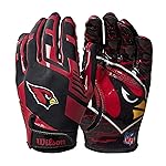 Wilson NFL Stretch Fit Football Gloves - Youth, Arizona Cardinals