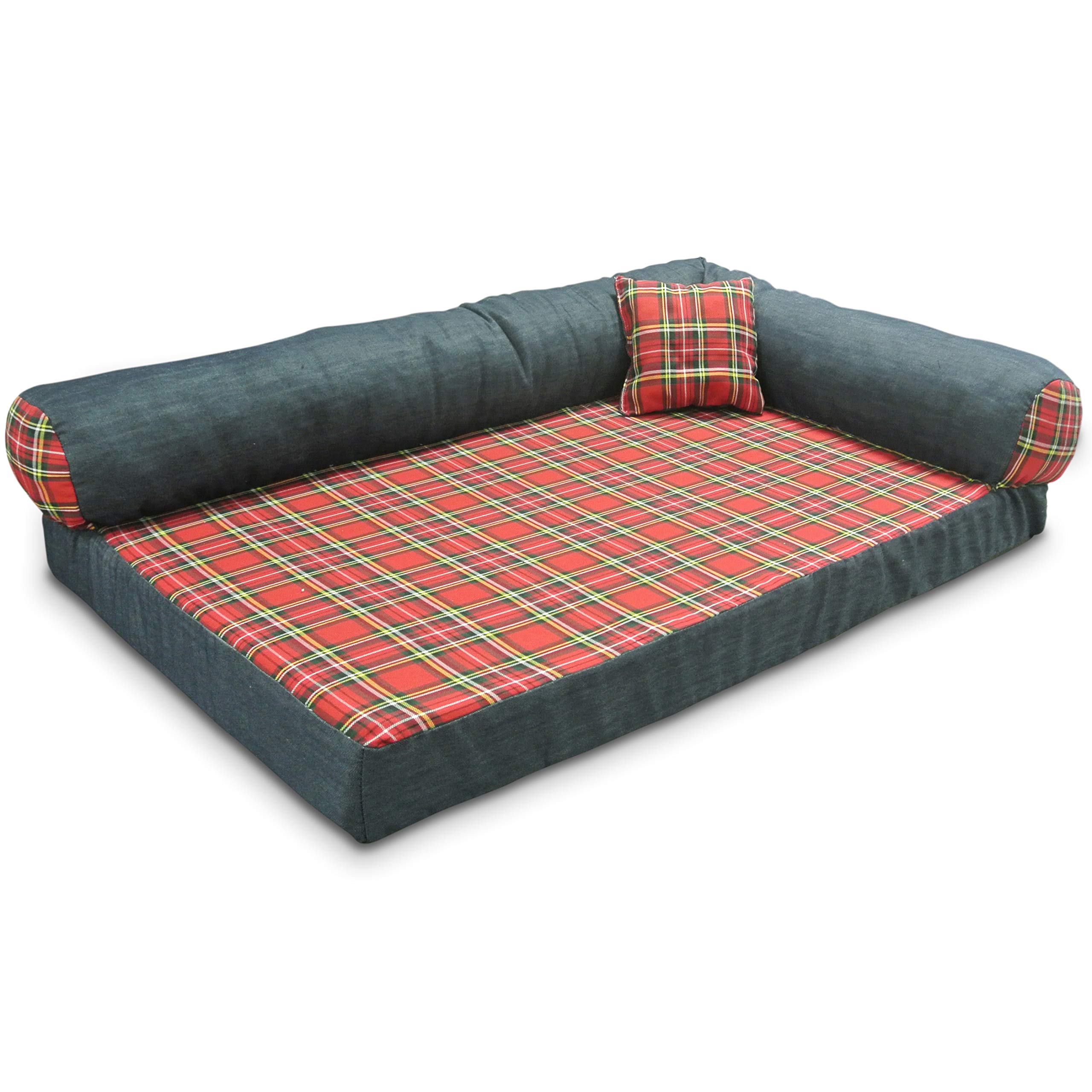 Baldiflex Tobia, Hundebett, weiches Kissen für Hund und Katze, aus Memoryschaum 60x50