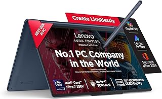 Lenovo Yoga 9 2-in-1 Aura Edition Intel Core Ultra 7 258V (32GB RAM/1TB SSD/14 (35.5cm)/4K WQUXGA OLED/47 Tops NPU/Copilo...