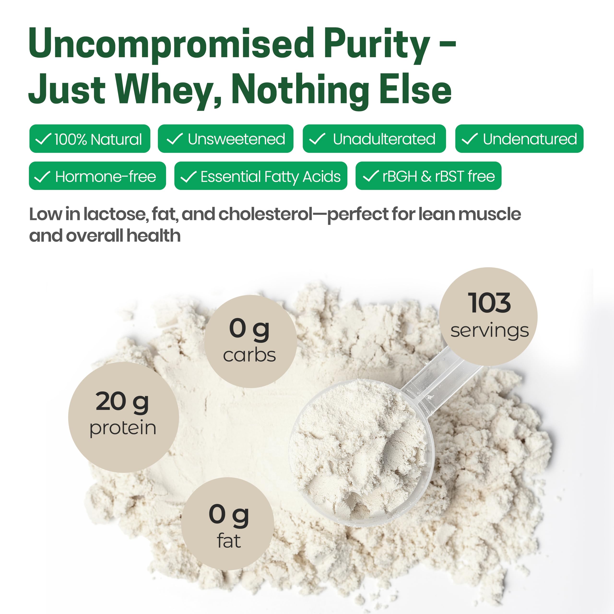 Z Natural Foods Ultra Whey Protein Isolate - Unflavored & Unsweetened, 5 lb — Amazon image 5