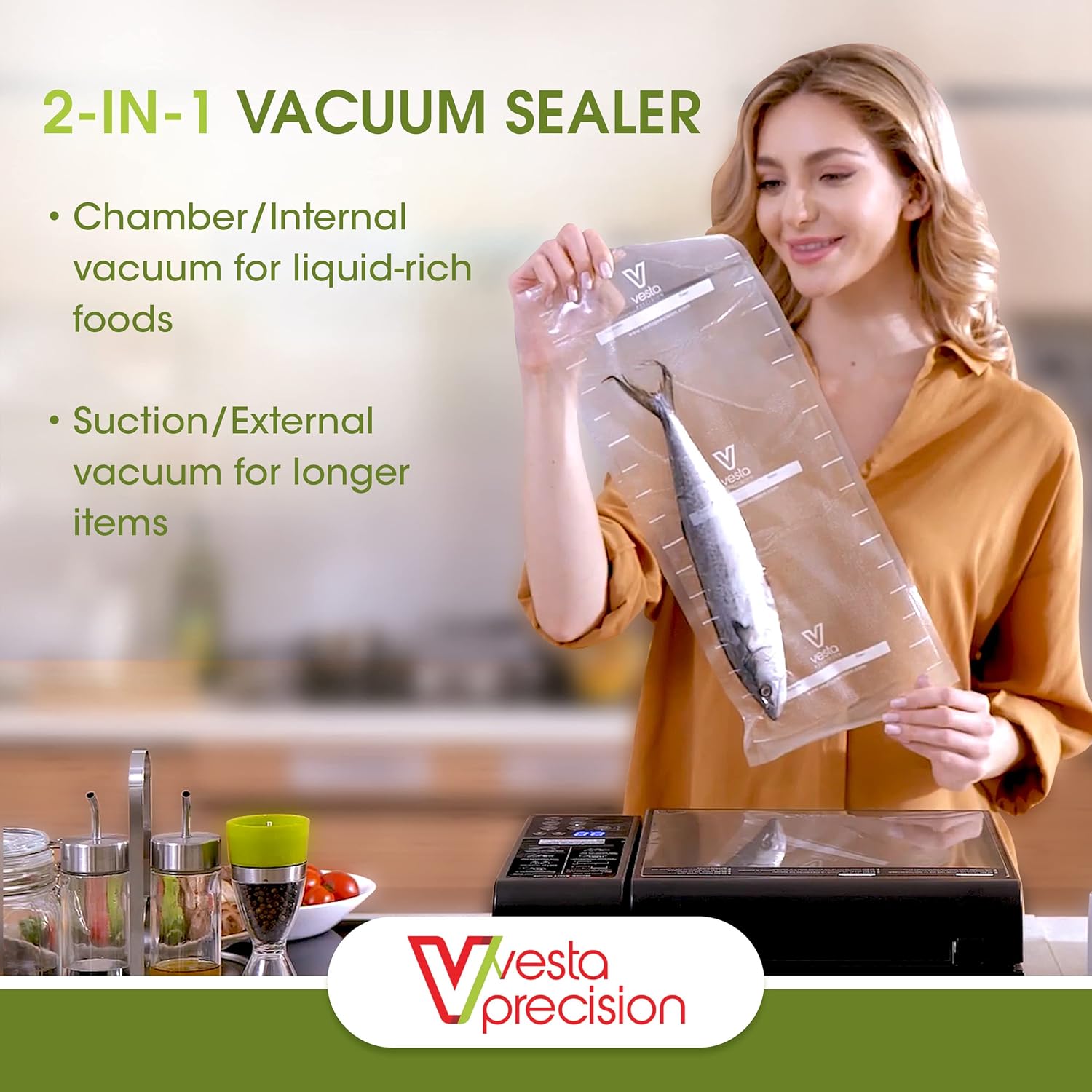 Buy 2in1 Vacuum Sealer by Vesta Precision Chamber Vac Elite