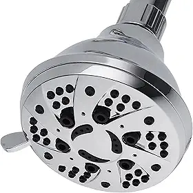 AquaDance Chuveiro com Acabamento Cromado de 6 Posições para Potência Máxima. Aproveite O Luxo de Alto Desempenho Em Espiral de 1,8 Gpm, Mesmo Sob Baixa Pressão de Água