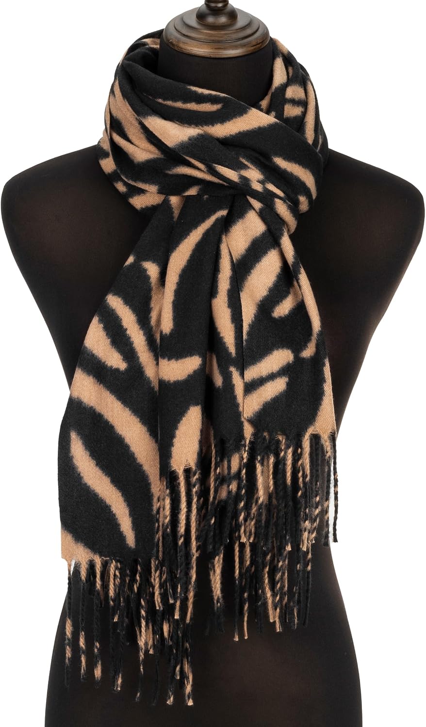 Mealah Winter Scarfs for Women Men - Fashion Soft Taseel Plaid Scarf Chunky Oversized Shawls and Wraps