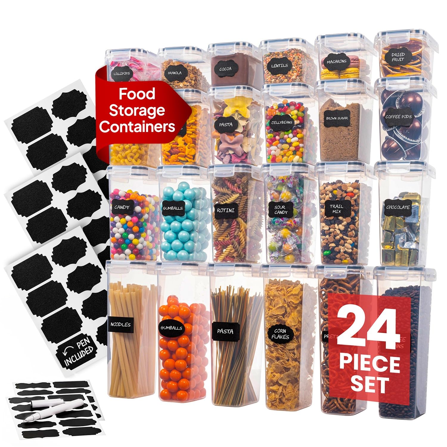 Oizeir 24 Pack Containers