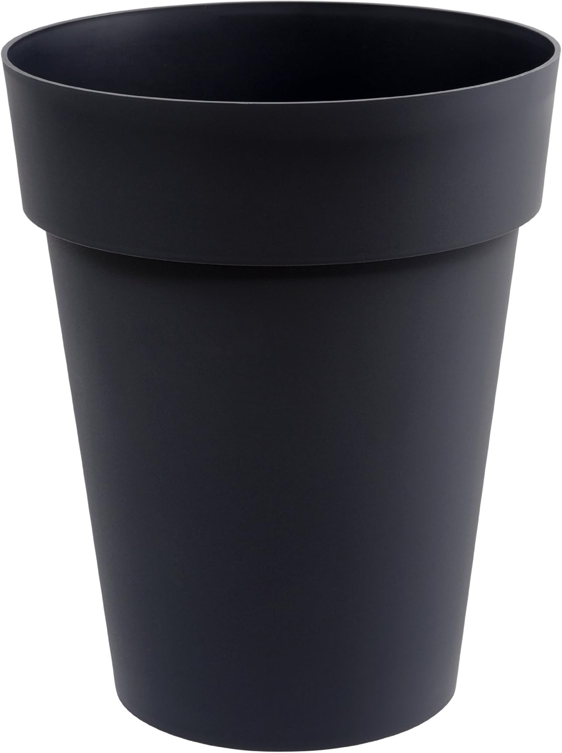 EDA Plastiques 13629 G.ANT SX3 Toscane medim high Flower Pot in polypropylen Anthracite Grey Ø 44 x H 53 cm