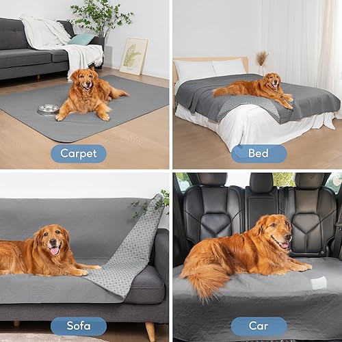 Miniatura 5 de Manta impermeable para perro, funda antideslizante para sofá para cachorros, gatos, lavable, protector de sofá a prueba de fugas para sofá,