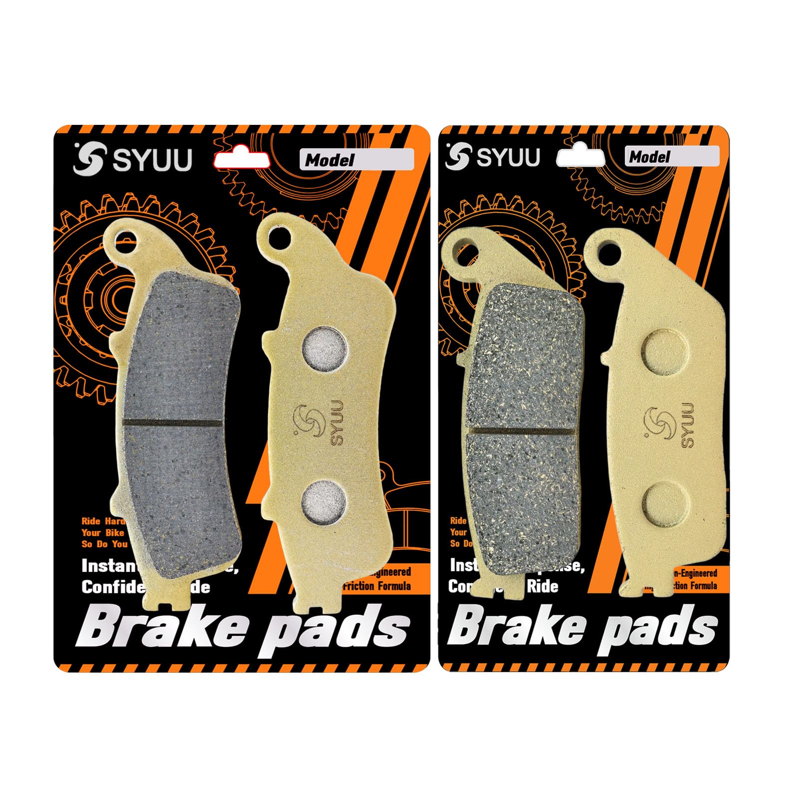 SYUU motocykl z włókna miedzianego przednie i tylne klocki hamulcowe do Hondaa FJS400 FJS 400 Silverwing 2006-2008 FJS600 FJS 600 Silverwing 2001 2002 2003 2004 2005 2006 2007 2008 FA281F FA196R