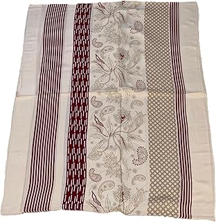 سكارف حريمي من قطن مودال بنقشة للمناسبات الخاصة من قماش وأنيق، بنمط متعدد الاستخدامات واكسسوار لأي زي، حجاب للنساء من ميلا- مقاس (75 سم× 2.00 م)