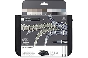 Windsor and Newton ProMarker Grey & Black Set of 24