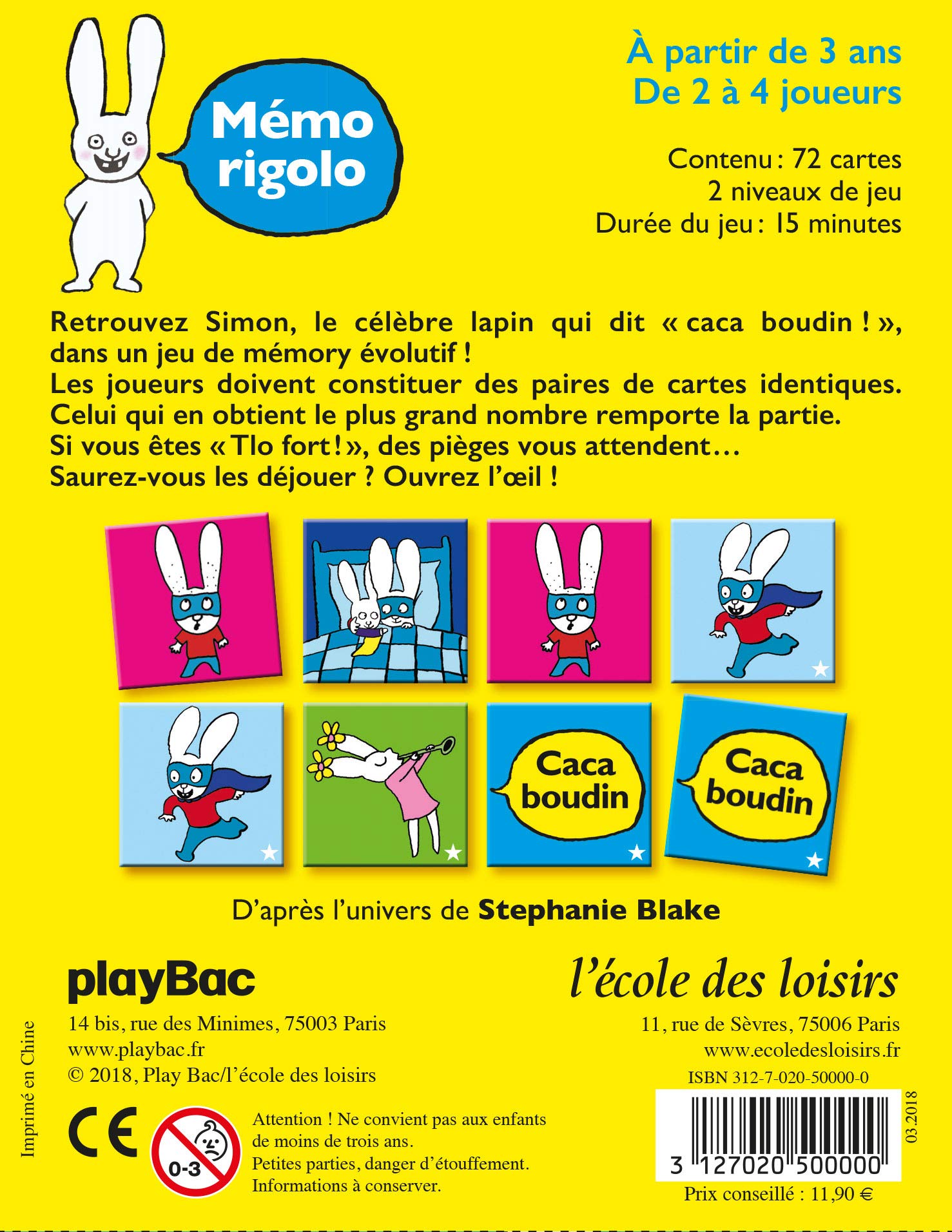 Image secondaire de Jeu de Mémo Rigolo avec Simon le Lapin