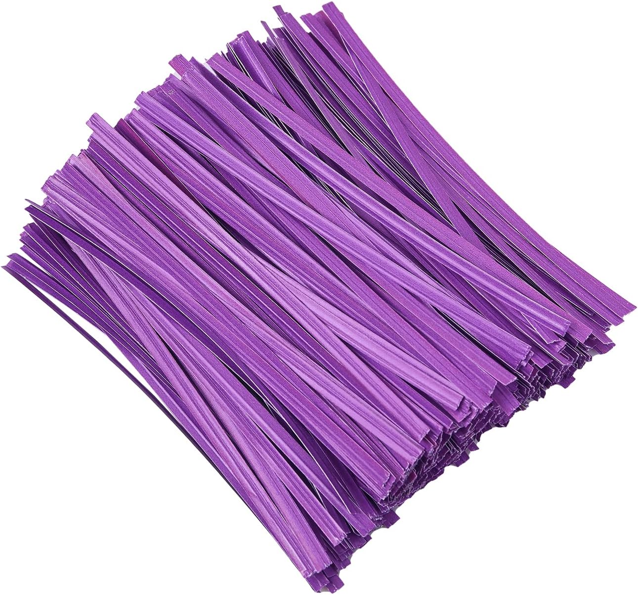 500 Pcs 5" Purple Paper Twist Ties, for Party Cello Candy