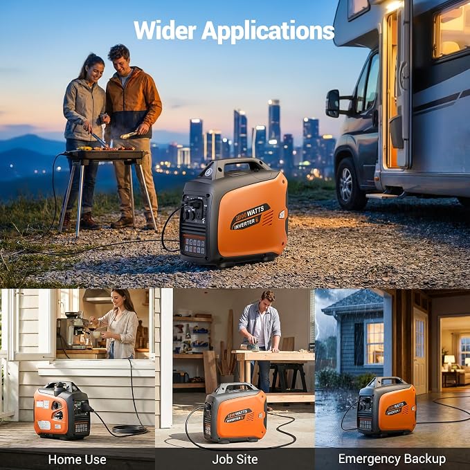 Generador Inverter Portátil 2800W Gasolina miniatura 8