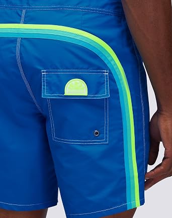 SUNDEK Mens Fixed Waist Boardshort, Swim Trunks 16 Length 7.5 Inseam