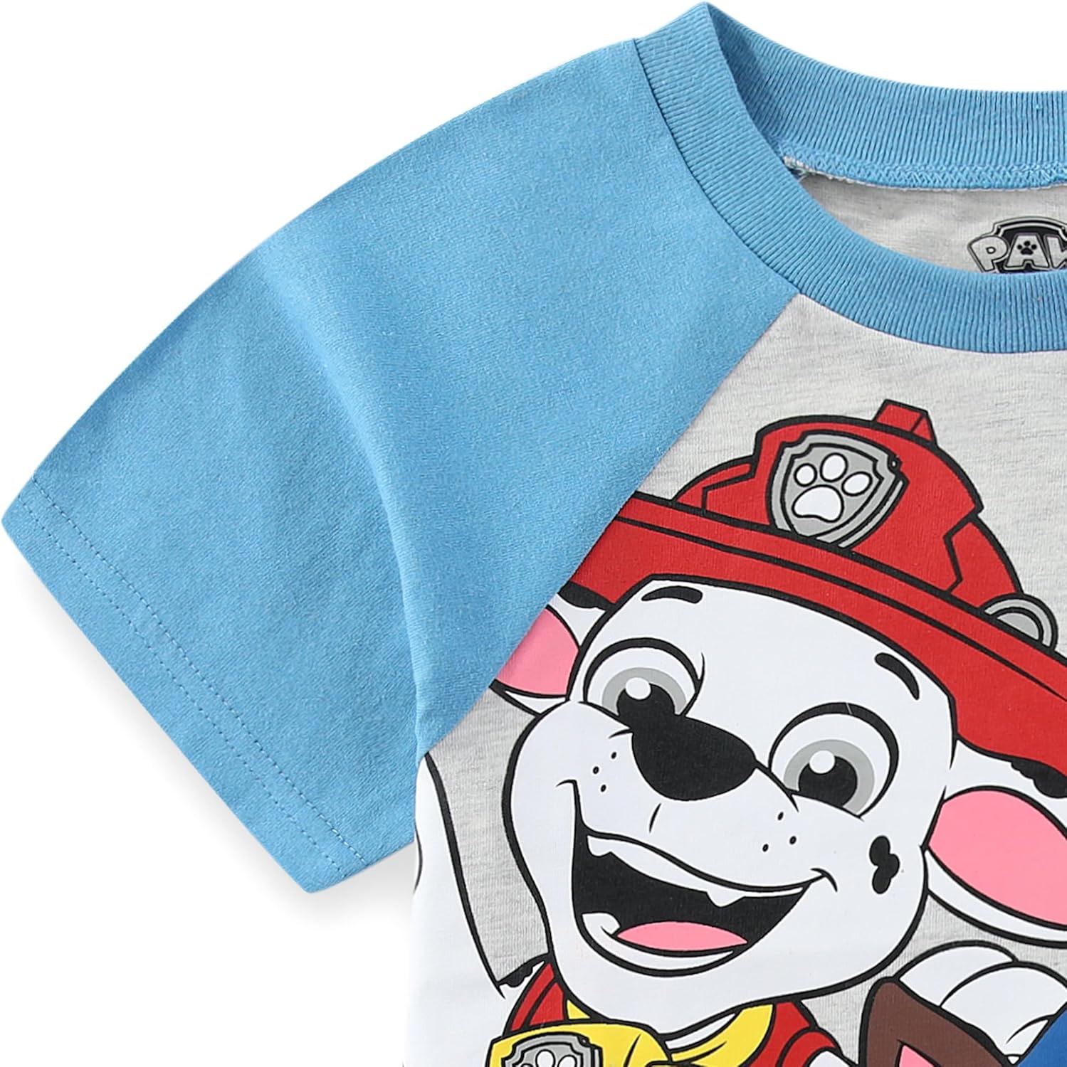 Paw Patrol Nickelodeon Boys Short Sleeve T-Shirt and French Terry Shorts Set for Toddler and Big Kids - Image 3