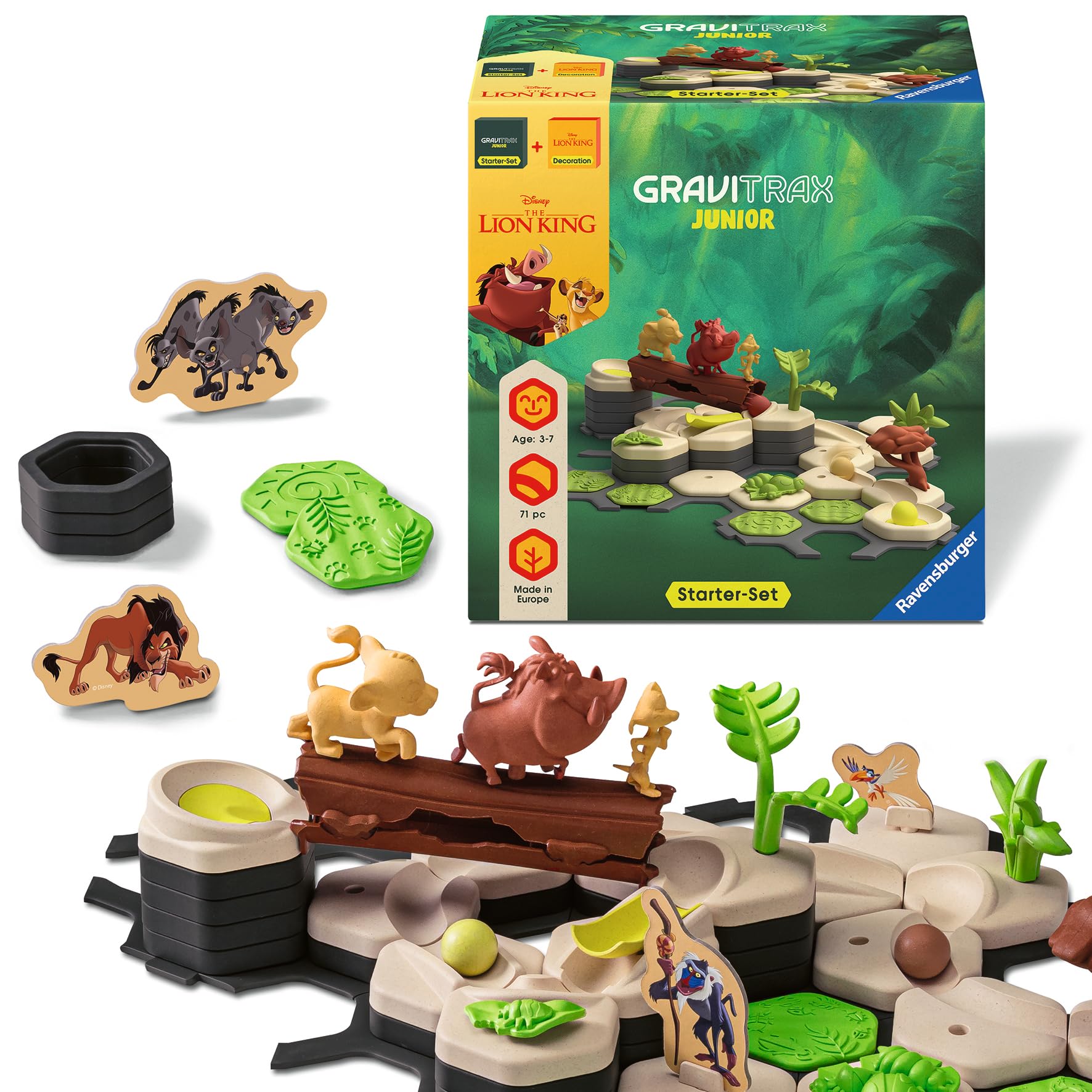 Ravensburger GraviTrax Junior Starter-Set XXL König der Löwen - Kugelbahn