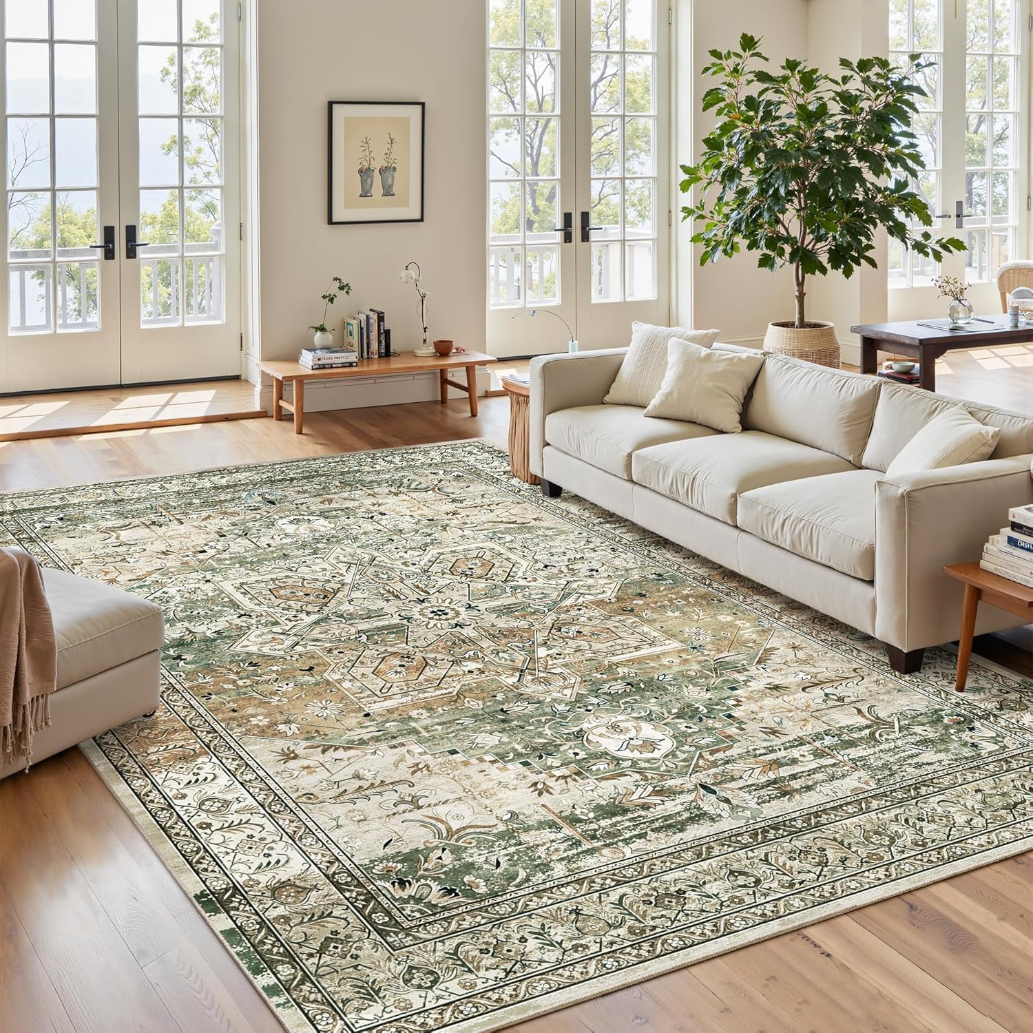 Tapis intérieur salon chambre cuisine extérieur terrasse beige