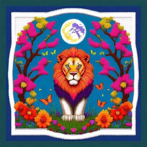 Miniatura 40 de Joyhoor Kits de punto de cruz para principiantes, suministros de punto de cruz estampados, kits de bordado de costura preimpresión para adultos