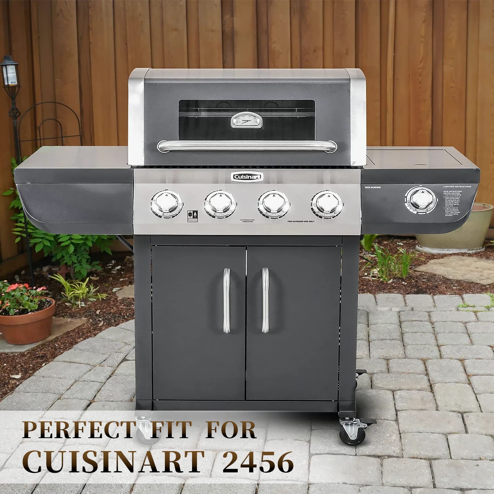 Hisencn 17.8'' Cooking Grates for Cuisinart 2456, GAS9456AS, GAS9456ASO Grill, Cast Iron Grates for Kirkland PC2600L, PCA 2600L, PC 26001, PCA 2600N, PCA2600L, Fit for Kenmore 148.45961610