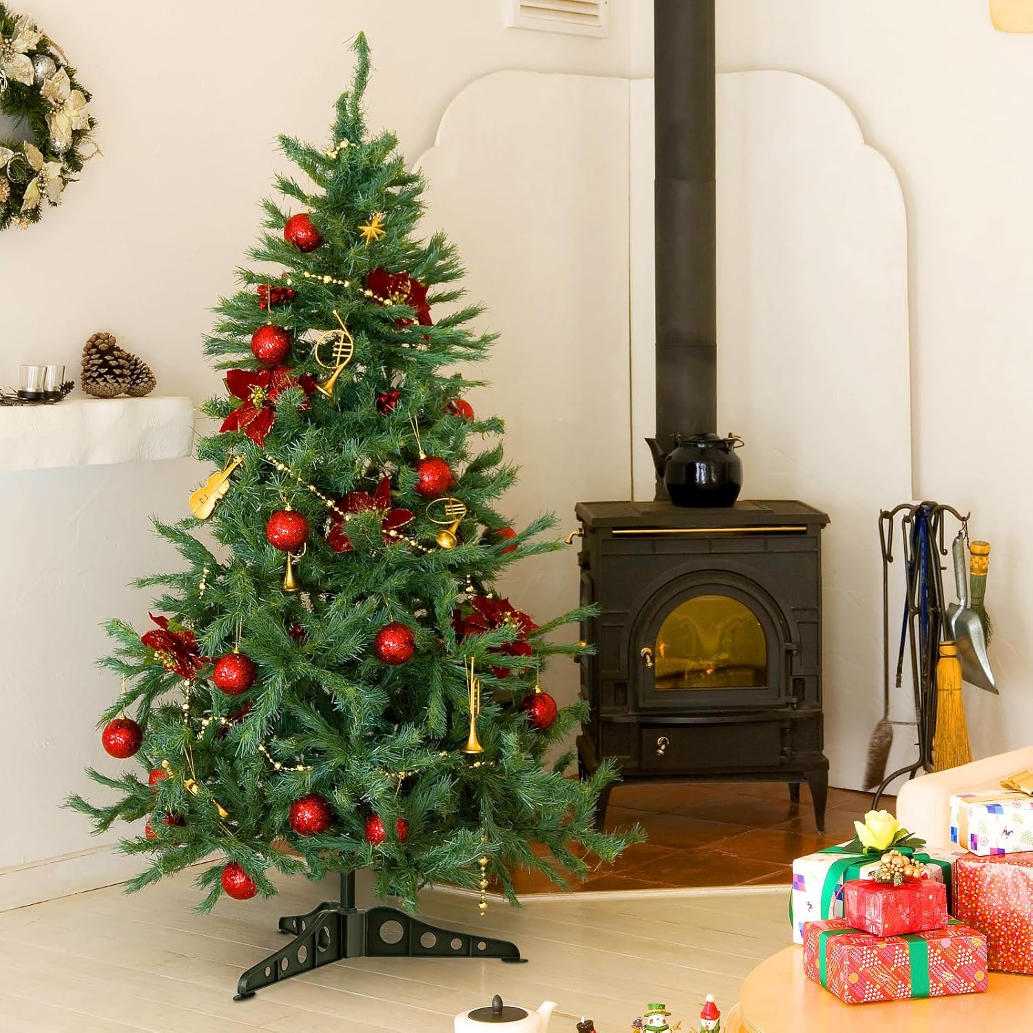 MAGICLULU Christmas Tree Stand for Artificial Tree 15. 7inch Replacement Christmas Base Artificial Xmas Base DIY Xmas Holder Detachable for Decor