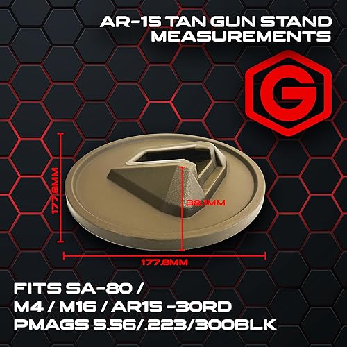 Miniatura 4 de Gun Stand, Pistol Stand, Rifle Stand, Magazine Stand, Handgun Stand, Gun Safe Organizer, Mag Holder Durable, Stable & Made in The USA