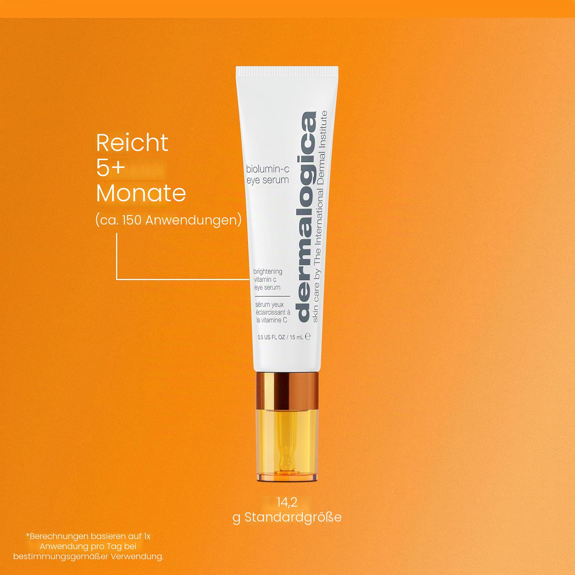 Dermalogica BioLumin-C Eye Serum 15ml - Vitamin C Augenserum für fahle Haut. Schenkt Strahlkkraft, gleicht den Hautton aus.