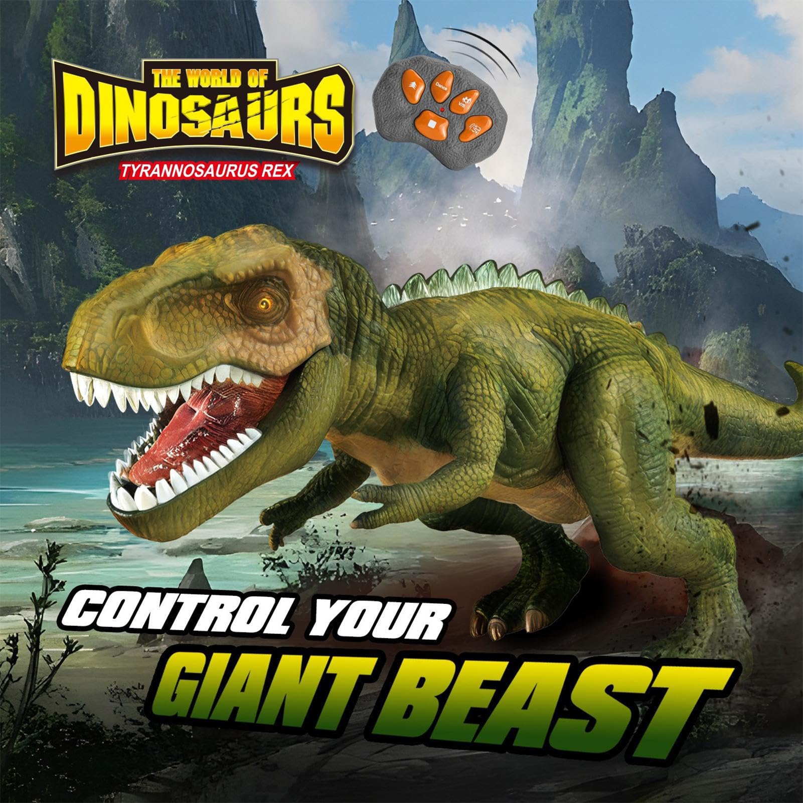 Giocattoli Dinosauri Telecomandati Realistico RC Educativo Elettronico