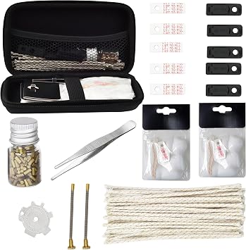 Lighter Repair Kit Complete with Wicks, Flints, Cotton Lighter Spring